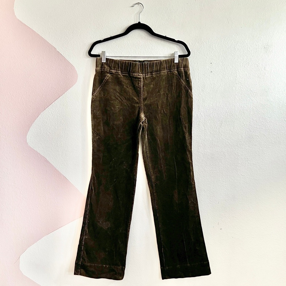 Vintage Brown Corduroy Pull On Pants Retro 90s Earthy‎ Soft Cozy Small